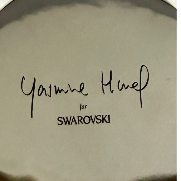 Swarovski Yasmine Hurel 'Crystal Jewels' Signed Sapphire Crystals Tea Light-Rare - Picture 8 of 8